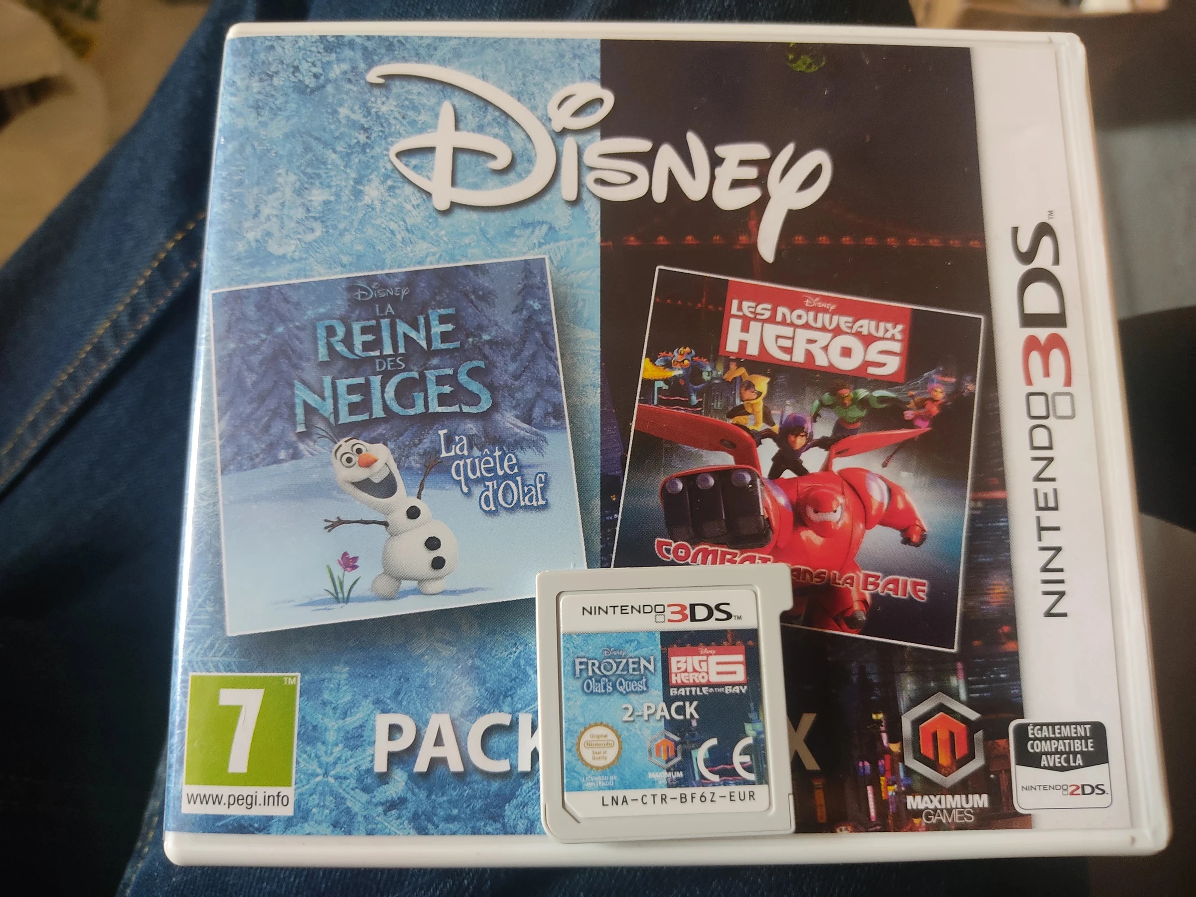Disney La reine des neige Les nouveaux heros Nintendo 3ds